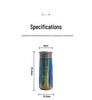 Vibrant Titanium Mini Thermos Cup - Portable, Stylish Travel Essential