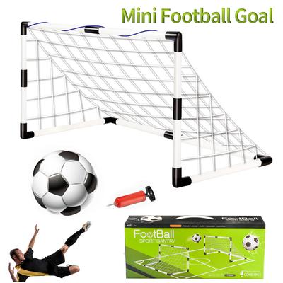 Folding Soccer Goal with Pump Ball Football Goal Sports Toy Weather Resistant Foldable Football Goal Post for Kids Children
