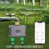 Bluetooth Smart 2 Outlet Water Timer G3/4 Inch Thread EU Standard Tuya APP Remote Irrigation Valve Rain Delay Garden Water Controller