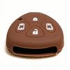 IKT Silicone Cover for Toyota, Keyless Keyless Keys, 4 Buttons, Brown, Alphard, Noah, Voxy,