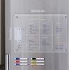 2mm Magnetic Acrylic Dry-Erase Board: Weekly Planner & Daily Calendar Refrigerator Magnet