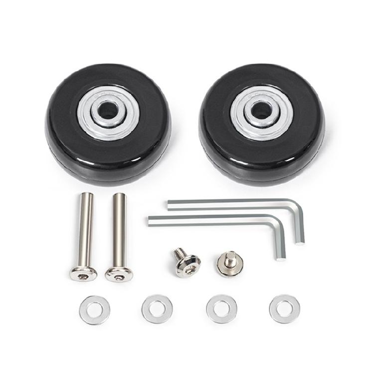 2PCS Plastic Suitcase Replacement Rollers Quiet Wheels Easy Install Assembly Practical Travel Luggage Casters