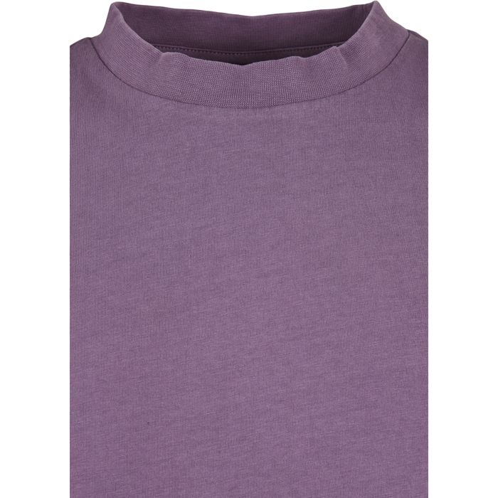 T-shirt femme - Urban Classics - Découpé - Violet - 100% coton - Manches courtes