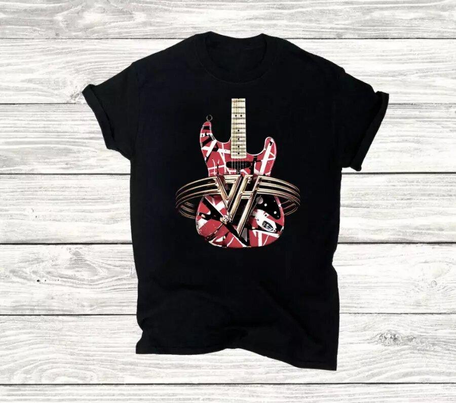 Van Halen Guitar Concert T-Shirt, Graphic T-shirt, Size S to 5XL Unisex T-Shirt S