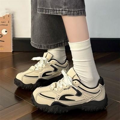 Couple Shoes Platform Casual Shoes Autumn Breathable 22 New Black German Training Shoes
