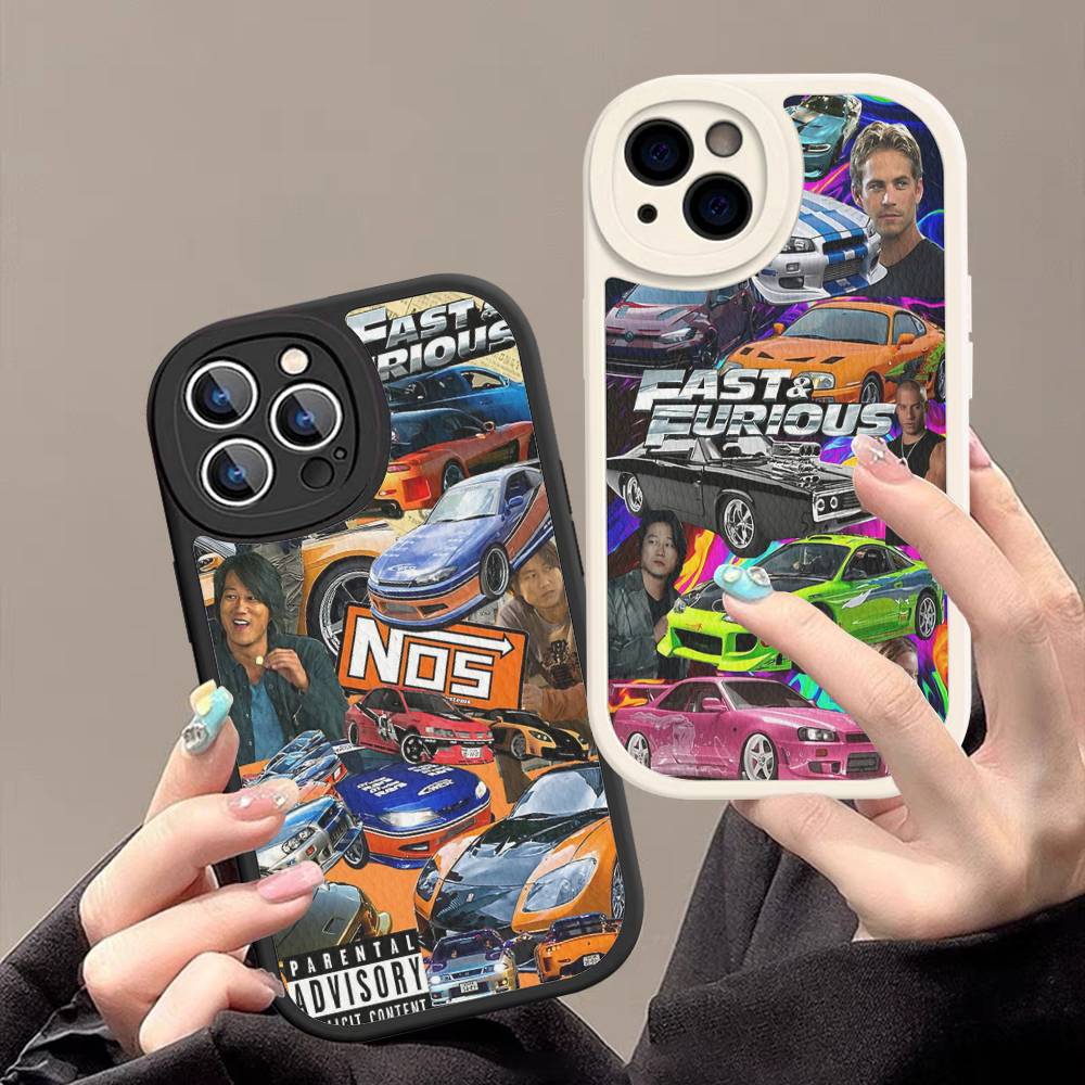 Action Movie Series Fast F-Furious Phone Case For IPhone 16 15 14 13 12 11 Pro Max Plus Leather Cover