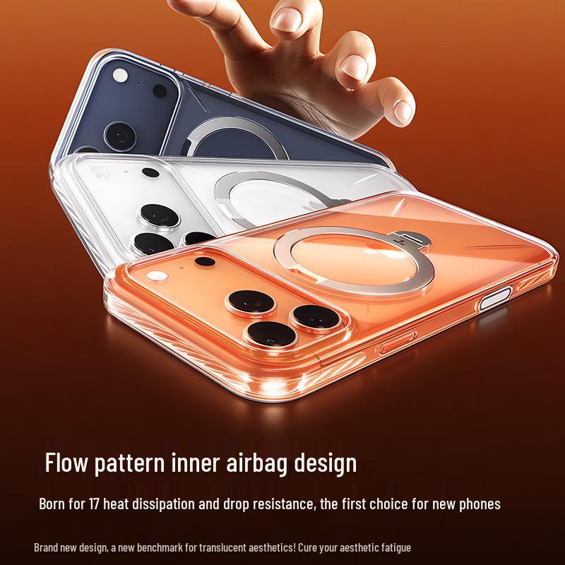 Torras Q3 Průhledný kryt s opěrkou pro iPhone