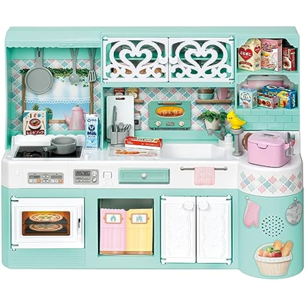CONSTRUCT-BOTS Construct Botsu Takara Tomy Licca-chan LF-03 Lively Sound Licca-chan Kitchen Dress...