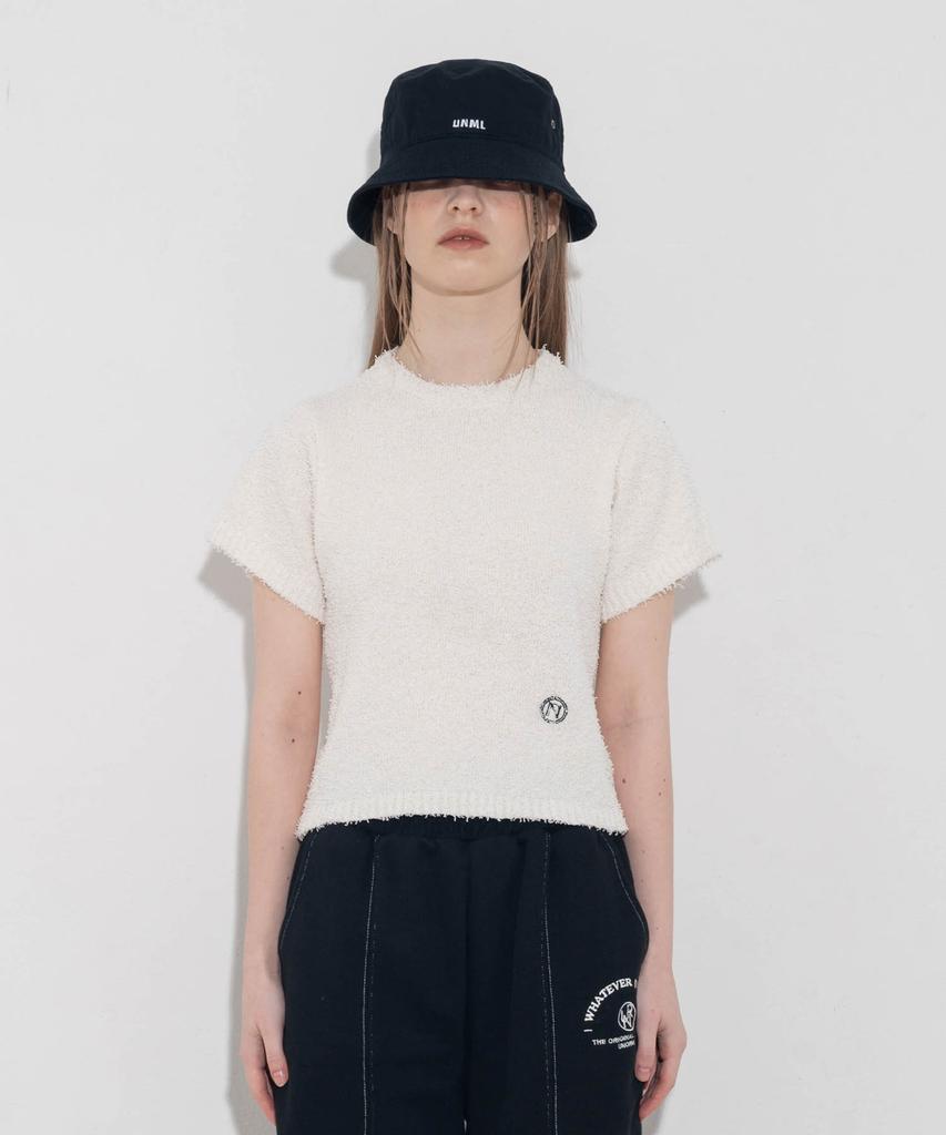 UNUSUALNORMAL Symbol Knit Top_Ivory