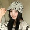 [Summer retro tie-dye stacking hat] New versatile face small thin breathable casual women's baotou