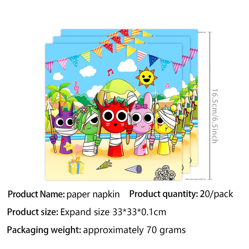 Rhythm Box Birthday Party Set: Kids' Theme Plates, Napkins, Banner, Flags
