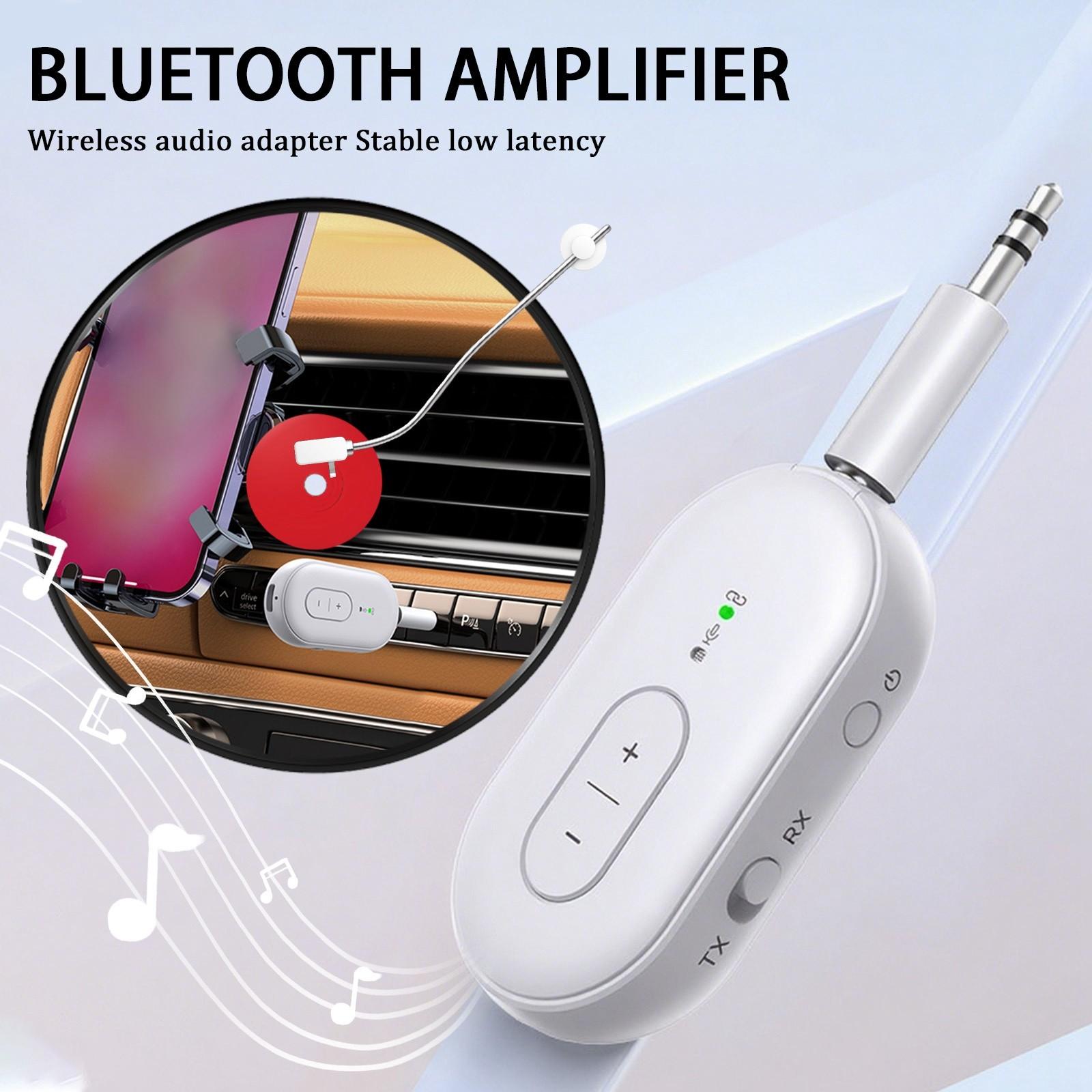 

Адаптер Bluetooth для гарнитуры, Bluetooth-передатчик для гарнитуры для ТВ/ПК, Музыкальный приемник для домашней стереосистемы/динамика, Беспроводной аудиоадаптер с AUX-разъемом для автомобиля/морского транспорта/спортзала One Size