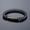 Retro 6mm Fishbone Chain Distressed Stainless Steel Bracelet Men for Motorcycle Parkour Creative Jewelry Accessories