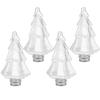 4Pcs Plastic Juice Bottle Christmas Tree Juice Bottle Plastic Water Bottles Beverage Bottle Milk Bottle