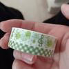 Koreanisches Ins Apfel Papierklebeband Handkonto Dekoration Collage Kariert Polka Dot DIY Material Klebebandrolle Geschenk