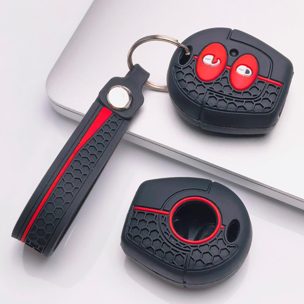 Key Case Cover for Volkswagen Golf Passat Polo Jetta A4 Bora B5 9N Lupo Sharan with Keychain Anti-Scratch Guard Shockproof Protection