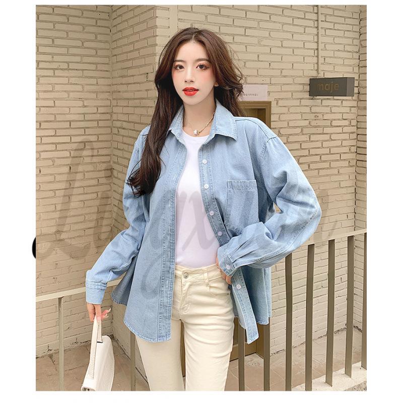 Women s Retro Slimming Casual Denim Layered Outerwear Extra Large