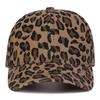 Visors Leopard Print Baseball Caps Vintage Sunshade Peaked Baseball Hats Adjustable Hiphop Style Sunshade Peaked Caps Men Women