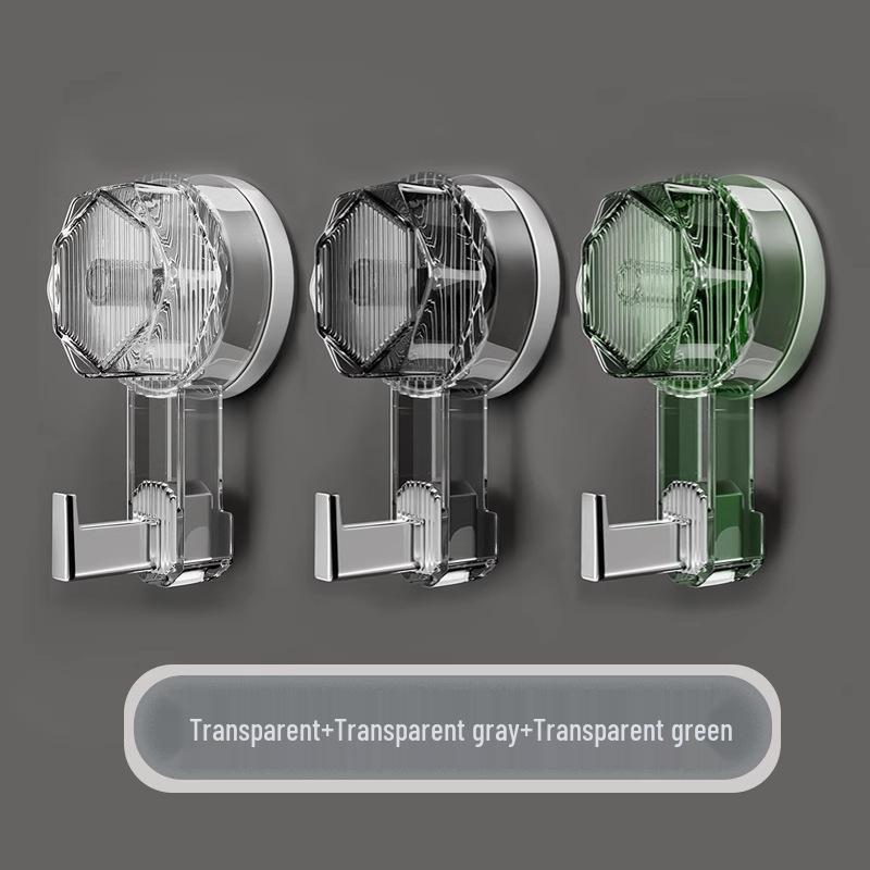 Rotating Suction Cup Hook: No-Drill, Strong Load-Bearing for Kitchen, Bathroom, or Shower Use