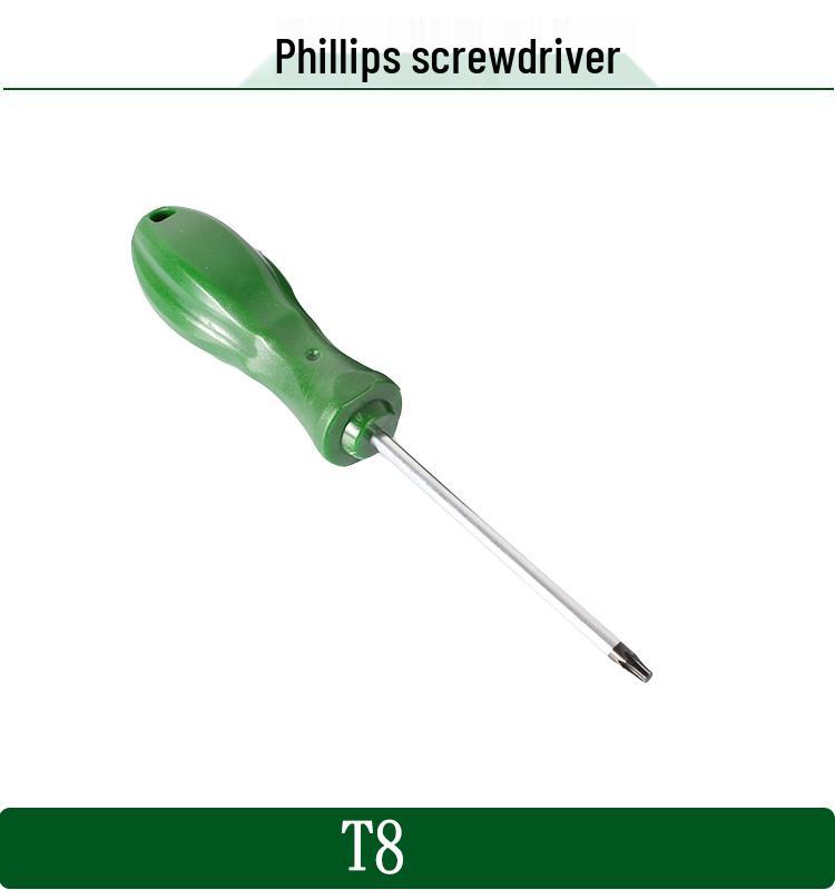 Plum Cross, Star, Spline, Hex Screwdriver Set: T15, T20, T25, T27, T30, T40
