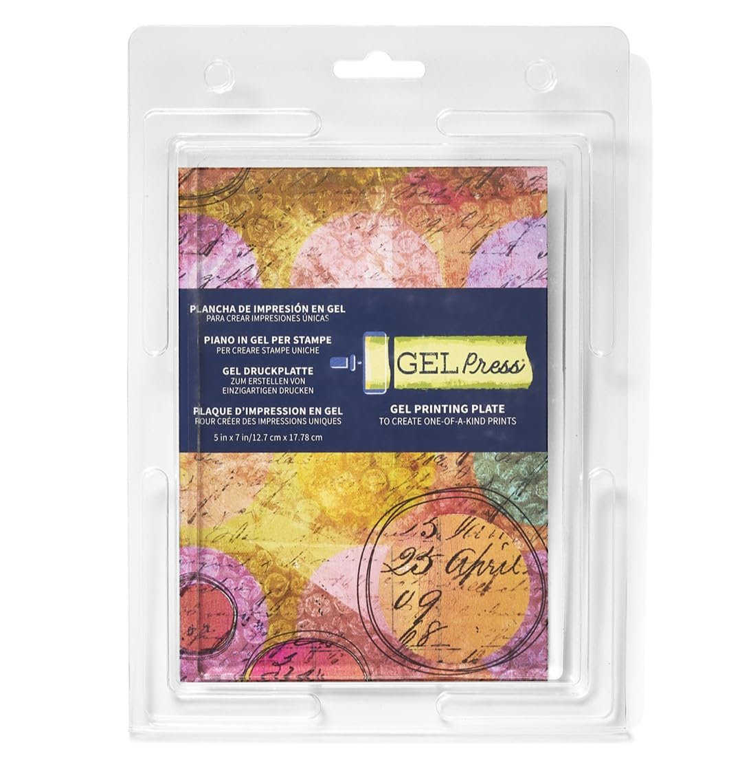 

Гелевая печать GELpress Rectangle x A5 Печатная пластина Хит в США Новая художественная монопринтная печать Скрапбукинг Почтовая открытка Краска [Подлинный продукт] (Средняя) [13