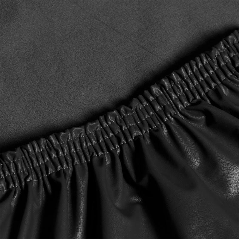 1Pc Pu Leather Office Chair Cover Waterproof Solid Color Anti-Dirt Seat Slipcover Computer Armchair Chair Case For Gaming Room