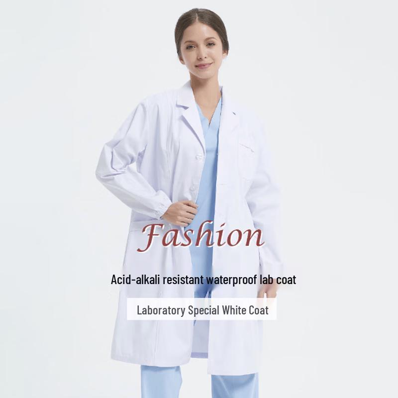 Waterproof Acid-Alkali Resistant Protective Workwear L белый