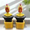 1Pcs Stress Relief Fidget Toy  Funny Screaming Chicken Sound Light Keychain Cute Bag Pendant Novelty Desk Ornament