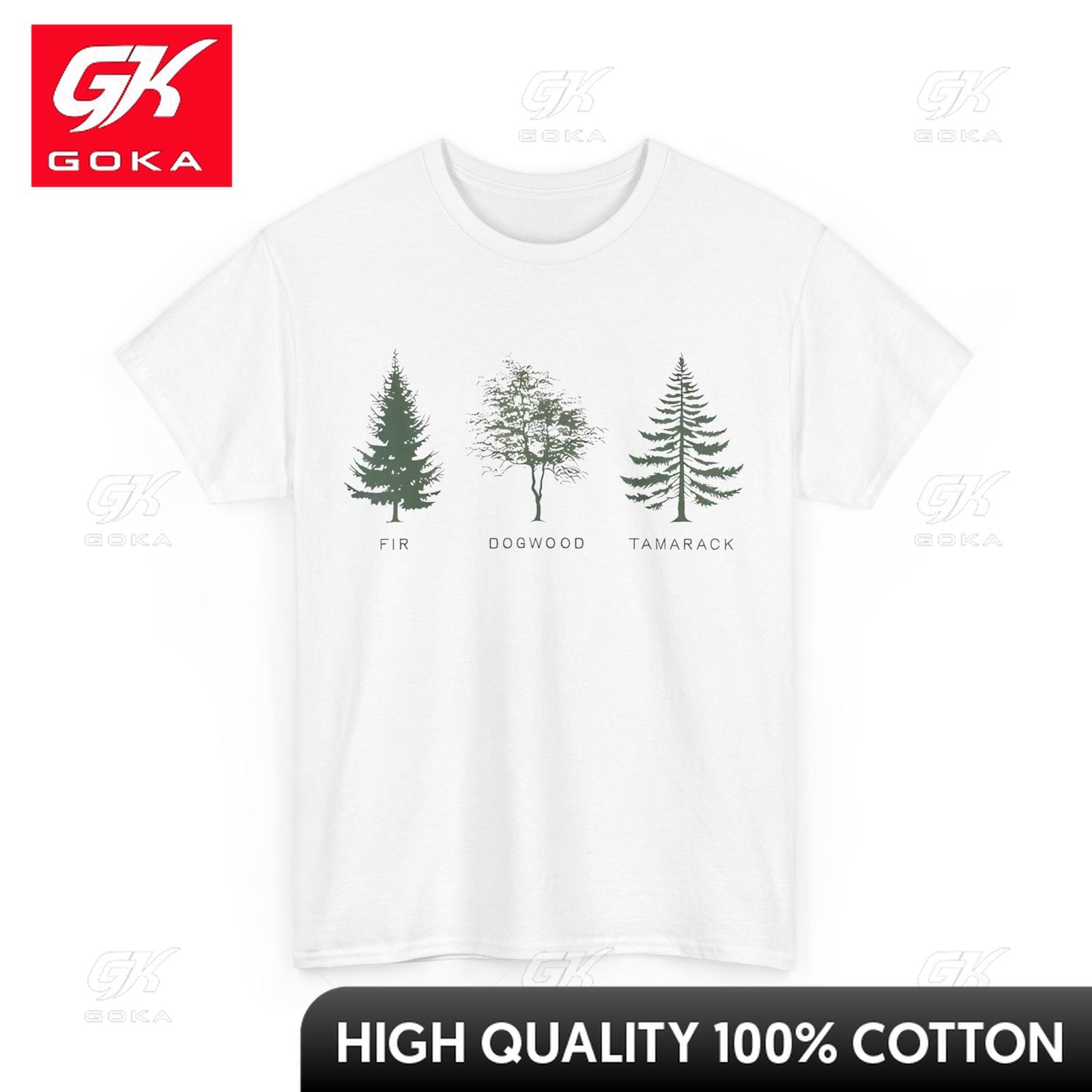 Fir Dogwood Tamarack National Park Support Women Unisex Adorable Breathable Cotton Graphic Tee Summer Casual S