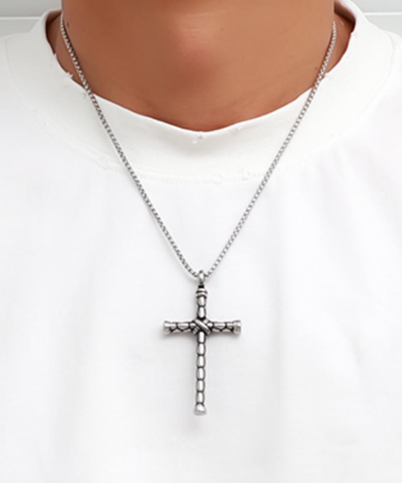 Blancier Tempered Cross Bm257N1101 Men'S Necklace