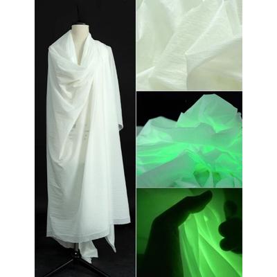 Tela Luminiscente de 1m*1.45m que Cambia de Color, Telas Satinadas Luminosas, Tela Iluminante de Diseñador para Costura DIY de Ropa