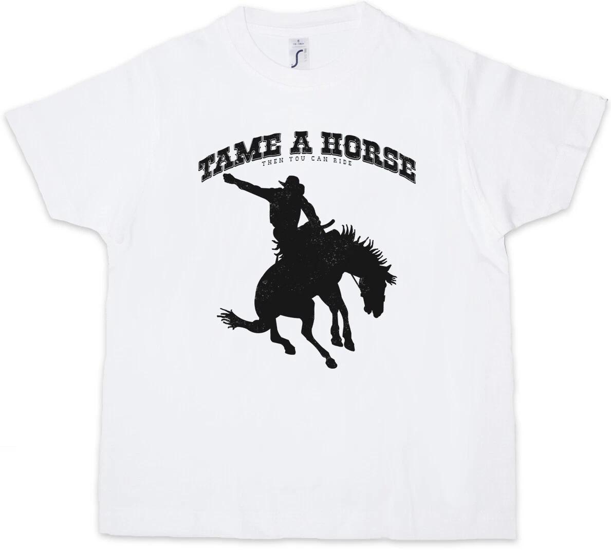 TAME A HORSE Kids Boys kids boys T-Shirt Cowboy Rider Horse Rancher Saddle Taming 160