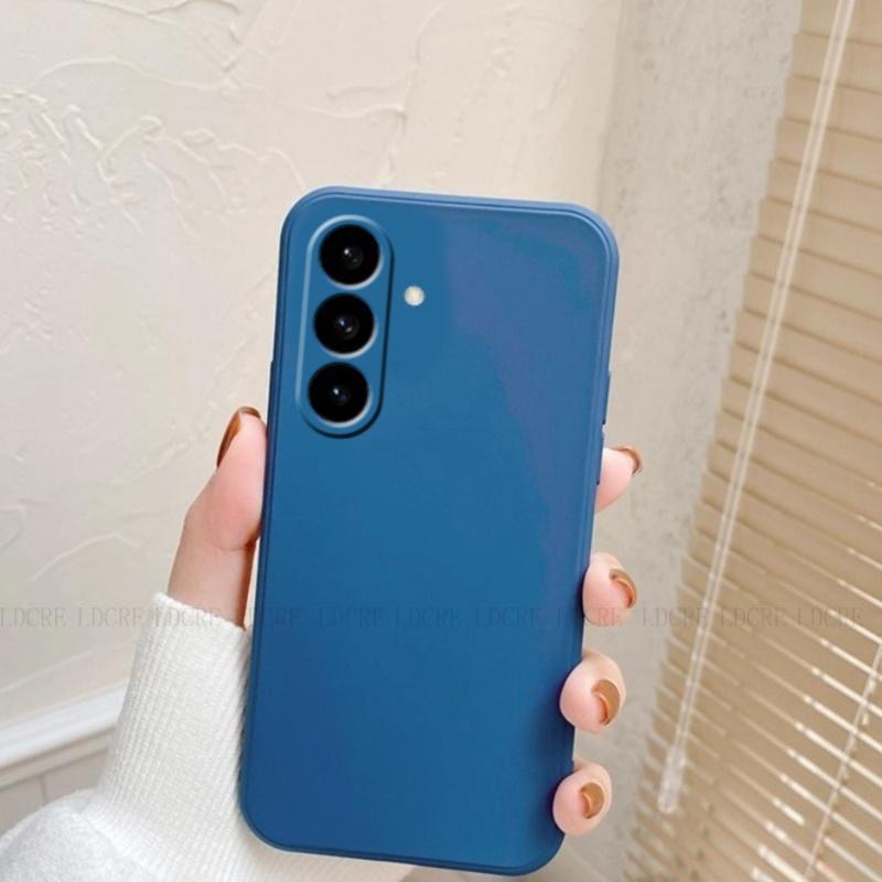 

Для Samsung S26 Чехол Накладка Samsung Galaxy S26 Plus Capa Бампер для телефона Ударопрочный Оригинальный Мягкий ТПУ Чехол Samsung S26 Ultra Fundas For S26 синий