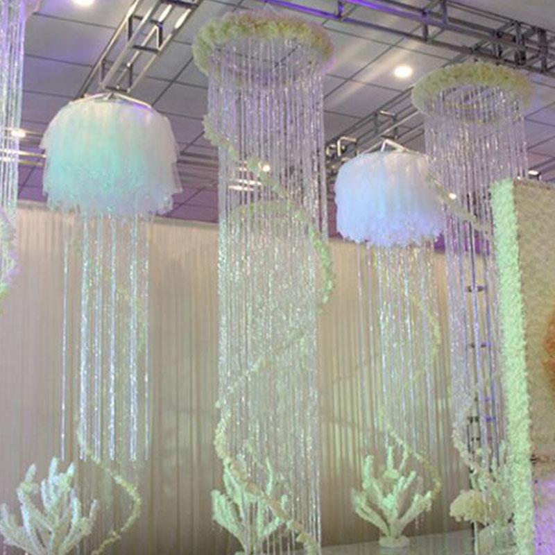 30/40/60m/1roll Imitation Pearl Fishing Line Chain Crystal Beads String Wedding Party Decoration DIY Christmas Tree Decor