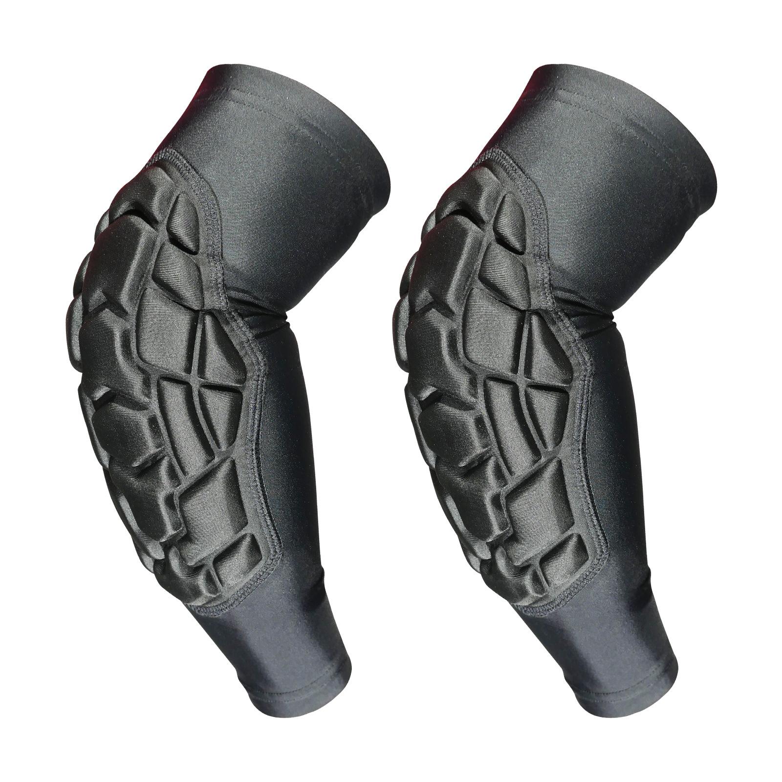 Sports Elbow Pads Widened Lengthened Impact-resistant Protection; Extra-large Protective Surface Polyester Fiber Comprehensive Xs чёрный