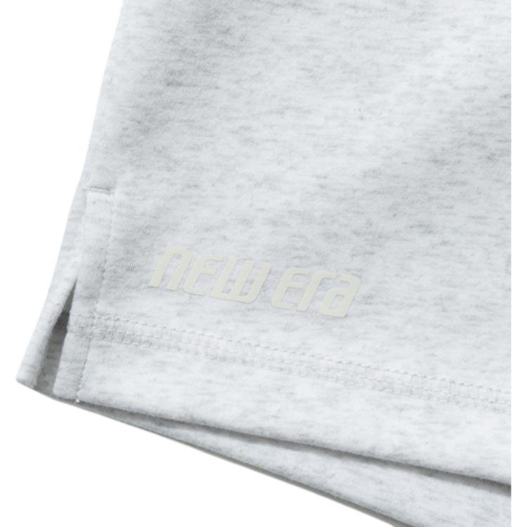 New Era SS22 Minimalist Fleece Loose Mid-Rise Shorts Unisex shorts Gray White 13086464