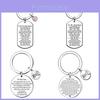 Stainless Steel Keychain Wholesale For Father's Day And Mother's Day Gift Auntie And Nephew Modern And Simple Style