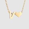 St. Delan DIY 3D Heart Necklace: Personalized Non-Fading Clavicle Chain