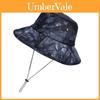 Summer Sun Protection Bucket Hat With Wide Brim For Outdoor Travel Elegant Style Cotton Fabric