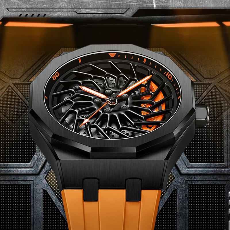 SVJ Wheel Hub Watch Men BWM I8 Modified Theme Ultra Run Luminous Quartz Hydraulic