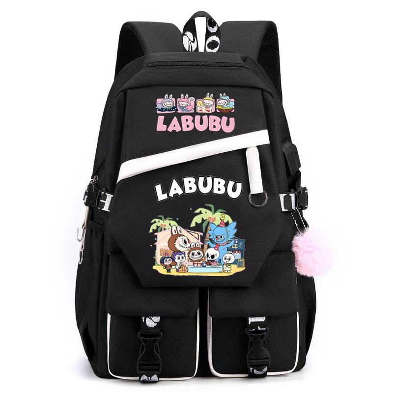 Cartoon Printed Backpack Student Teenager Girl Boy Schoolbag Large Capacity Waterproof Bookbag Women Men Travel Bag Gift