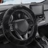 Nonslip Plush Steering Wheel Cover for Secure Hold Easy Installation for Cars SUVs Trucks Universal 14.5-15" Size