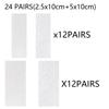12/24pairs Heavy-Duty Double Sided Adhesive Mounting Strips Interlocking Tape  Reusable Sticky Back Tape for Hanging Organizing