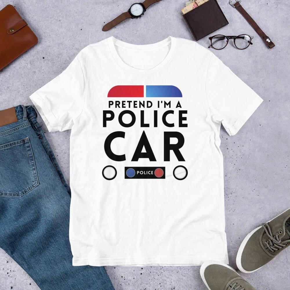 Pretend I m a Police Car Funny Lazy Halloween Costume Novelty 120