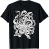 HERSIL Medusa Black & White Stone Statue - Greek Mythology Medusa T-Shirt