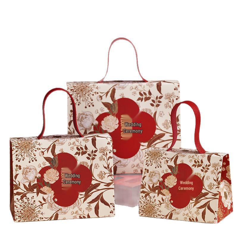 2025 Chinese Style Wedding Candy Bag: Handheld Souvenir Gift Box