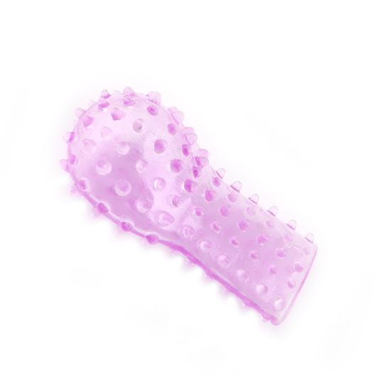 Finger Stimulator Enhance Internal Sensation Scratch Resistant TPE Clitoris Finger Massaging Cot for Couple