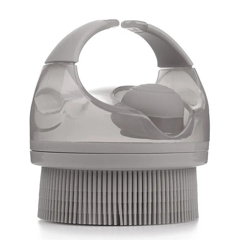 Silicone Bath Brush Soft Massage Brush Silicone Body Shower Scrubber with Soap Dispenser Soft Bristles Bath Massage Body Brush