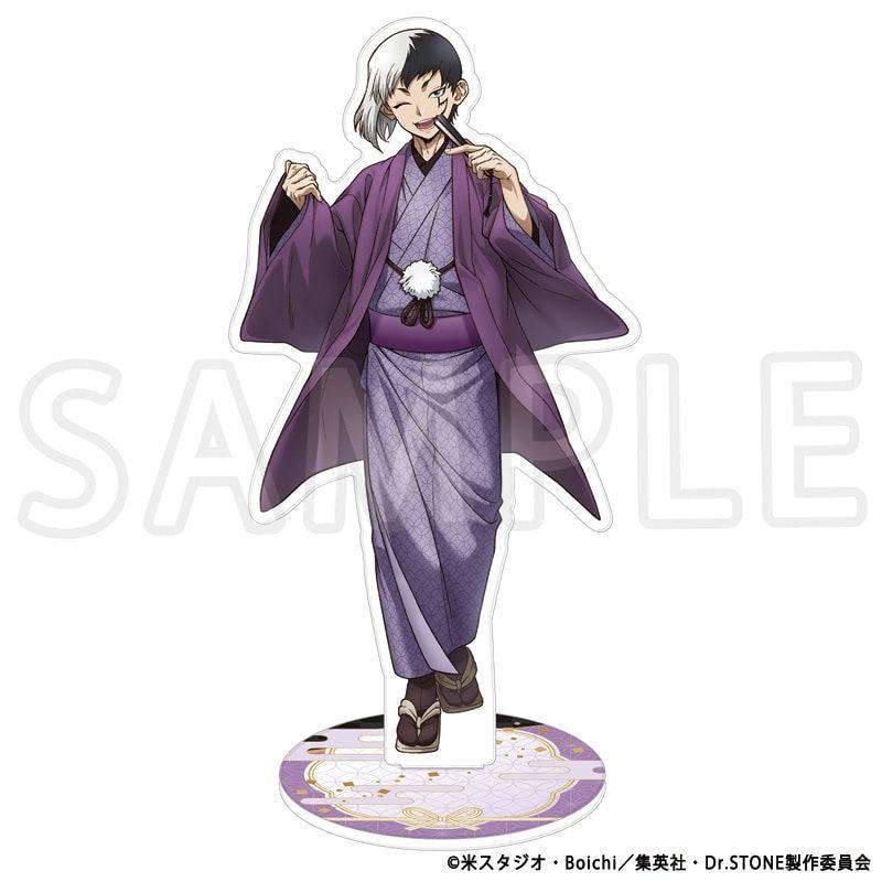 

Dr.Stone Japanese Anime Peripherals Kimono Version Acrylic Stand Collectible Table Ornaments Creative Birthday Gifts For Boy Plaything