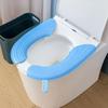 Universal All-Season Thickened Washable Toilet Seat Cushion – Non-Staining Adhesive Cover